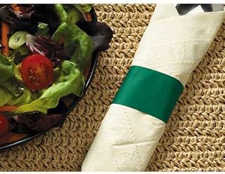 Hoffmaster Hunter Green Paper Napkin Band, 4.25 x 1.5 inch - 5000 per case.