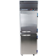 Beverage-Air HFS1-1HS 26" Horizon Series One Section Solid Half Door Reach-In Freezer 24 cu.ft. Capacity Stainless Steel Front Gray Painted Sides and Stainless Steel by Beverage