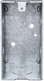 Hubbell Raco 4 in. x 2 in. Handy Box, Welded, 2-1/8 in. Deep, Eight 3/4 in. KO's, Gray (674)