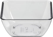 Dinex 9 Oz Clear SAN Plastic Flared Bowls - 4"L x 4"W x 1 3/4"H, 48 per Case