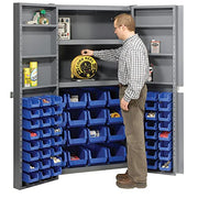 Global Industrial Blue / 38 inches (W) x 24 inches (D) x 72 inches (H) / Industrial Storage Cabinets