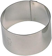PADERNO World Cuisine Pack of 6 Round Stainless Steel Pastry Rings, 2-Inch