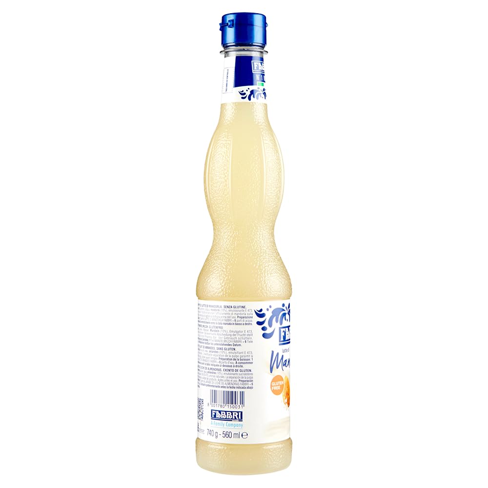 Latte di Mandorla / Mandelmilch Sirup by Fabbri – 560ml, Model 8001780150031