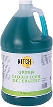 KITCH 24/7 Green Liquid Dish Detergent, 1 Gallon - 4 per case | Highly Concentrated, High Sudsing Formula, Grease Cutter, Kosher Certified, Commercial Use