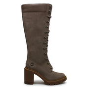 Women's Allington Heights 14 Inch Lace Up Boot by Timberland – 10 Wide, Taupe Grey