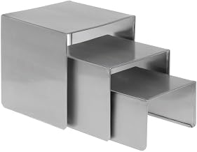 HUBERT Smooth Stainless Steel Step Riser Set