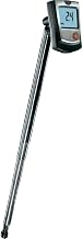 Testo 405 Digital Mini Anemometer with Hot-Wire Probe, 0 to 10 m/s Velocity, 0 to 99,990 m3/h Air Flow Volume, -20 to +50° C Temperature