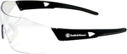 KLEENGUARD Smith & Wesson 44 Magnum Safety Glasses (23452), Black Frame, Clear Anti-Fog Lens, 12 Pairs/Case