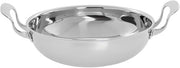 HUBERT Mirrored Stainless Steel Wok Pan - 11" Dia x 3 3/8" H