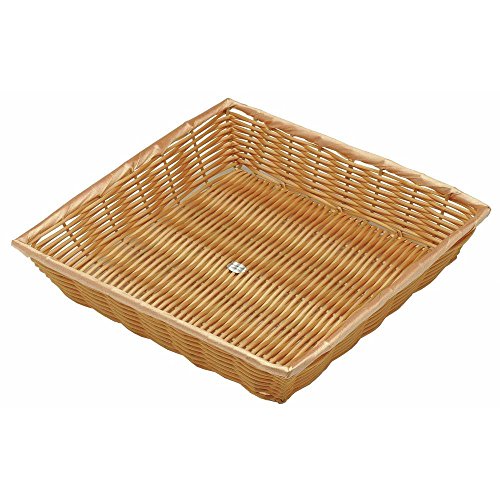 HUBERT Natural / 12"Lx12"Wx2.5"H / Modern Shelf Baskets