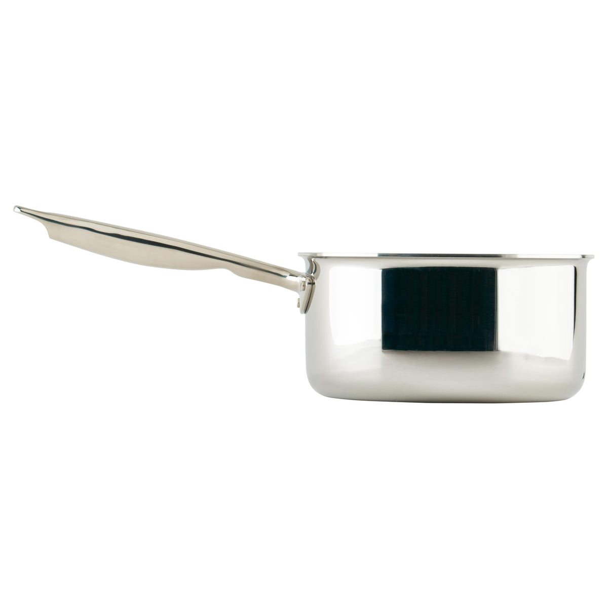 Tri-Ply Sauce Pan by Winco – 3.5 Quarts, 3.31 liters, Stainless Steel, Silver, Model TGAP-4