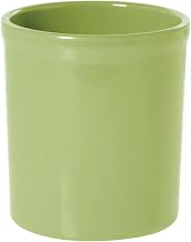 HUBERT 32 Oz Salad Bar Crock Willow Green Melamine - 5" Dia x 5" H