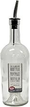 Tablecraft Home Glass Syrup Bottle with Vented Stainless Steel Pourer - 518ml