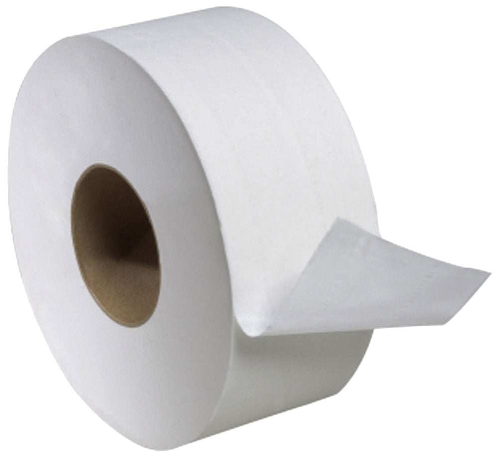 Universal Jumbo 2-Ply Toilet Tissue Roll by Tork – 8.8" Dia, 3.55" Width x 1,000' Length, Paper, White, Pack of 12, Model TJ0922A