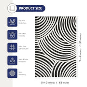 Abani 5x8 / Cream & Black / Modern Area Rugs
