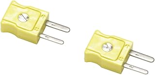 Fluke 80CK-M Type-K Male Mini-Connectors, Yellow, Set of 2