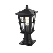 One Light Outdoor Post Mount Black by Bodine – Black