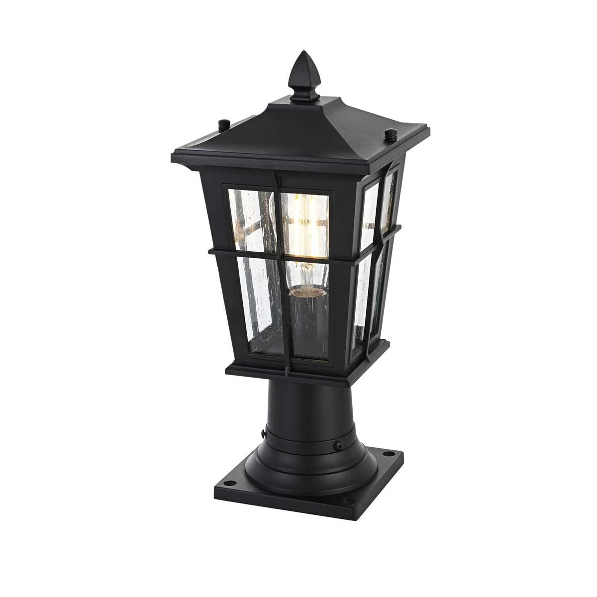 One Light Outdoor Post Mount Black by Bodine – Black