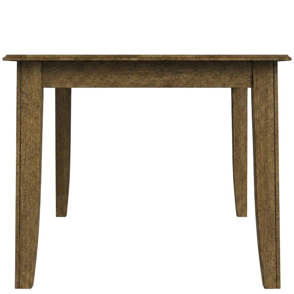 Toasted Java 3-Leaf Extension Dining Table by Starlight Canyon Home – Solid Asian Hardwood, Brown