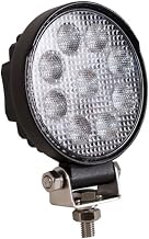 Buyers Products 1492114 4" Clear Round LED Flood Light, 9 LEDs, 1,710 Lumens, 18" Blunt Cut Lead W/Stud Mount, Work Light for Trucks, Trailers, RVs & More