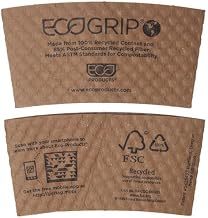 Eco-Products EcoGrip Recycled Content Hot Cup Sleeve by Eco-Products, Inc – 24 Ounces, Fiber, Model EG2000