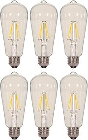 Satco S9581 6.5ST19/CL/LED/E26/27K/120V (6 - Pack)