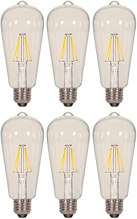 Satco S9581 6.5ST19/CL/LED/E26/27K/120V (6 - Pack)