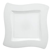 Wavetrends Plastic Dessert Plate - 120 per case (6 1/2" by Fineline settings – 6 1/2", Plastic, White, Model 106WH