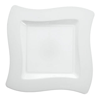 Wavetrends Plastic Dessert Plate - 120 per case (6 1/2" by Fineline settings – 6 1/2", Plastic, White, Model 106WH