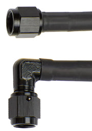 Coated Braided Line 40in #4 Hose -4 Str/-4 90 Deg by Allstar Performance – 40 inches, Plastic, Model ALL48427