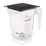 FourSide 2-qt Blender Jar with Soft Lid & Wingtip by Blendtec Commercial – Plastic, Model FOURSIDE-S