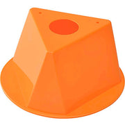 Plain Inventory Control Cone by Global Industrial – Polypropylene, Orange, Pack of 5, Model Orange