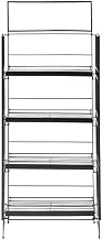HUBERT Black Wire Folding Display - 25" L x 11 1/2" D x 61" H