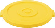 Global Industrial 20 Gallon Plastic Trash Can Lid, Yellow