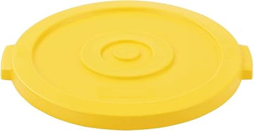 Global Industrial 20 Gallon Plastic Trash Can Lid, Yellow