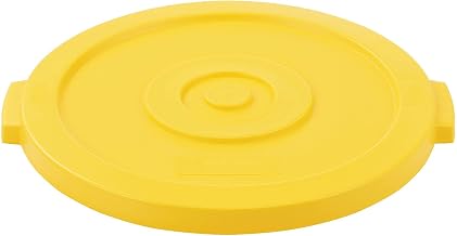 Global Industrial 20 Gallon Plastic Trash Can Lid, Yellow