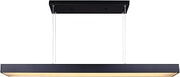 Canarm Jaco Modern LED Chandelier, Black Finish Integrated Ceiling Light, Large Statement Fixture for Kitchen Island or Dining Room Centerpiece