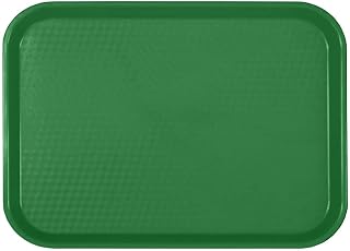 Thunder Group PLFFT1216GR First Food Tray, M, Green, 16.1 x 11.8 inches (41 x 30 cm), Serving Hamburger Buffet, Viking Commercial Use