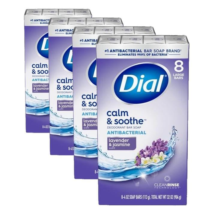 Dial Lavendar & Jasmine / 4 Ounce (Pack of 32) / 퍼플. Soaps