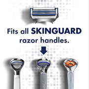 Gillette 4 Count (Pack of 2) / 4 Refills / WHITE Cartridges