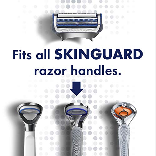 Gillette 4 Count (Pack of 2) / 4 Refills / WHITE Cartridges