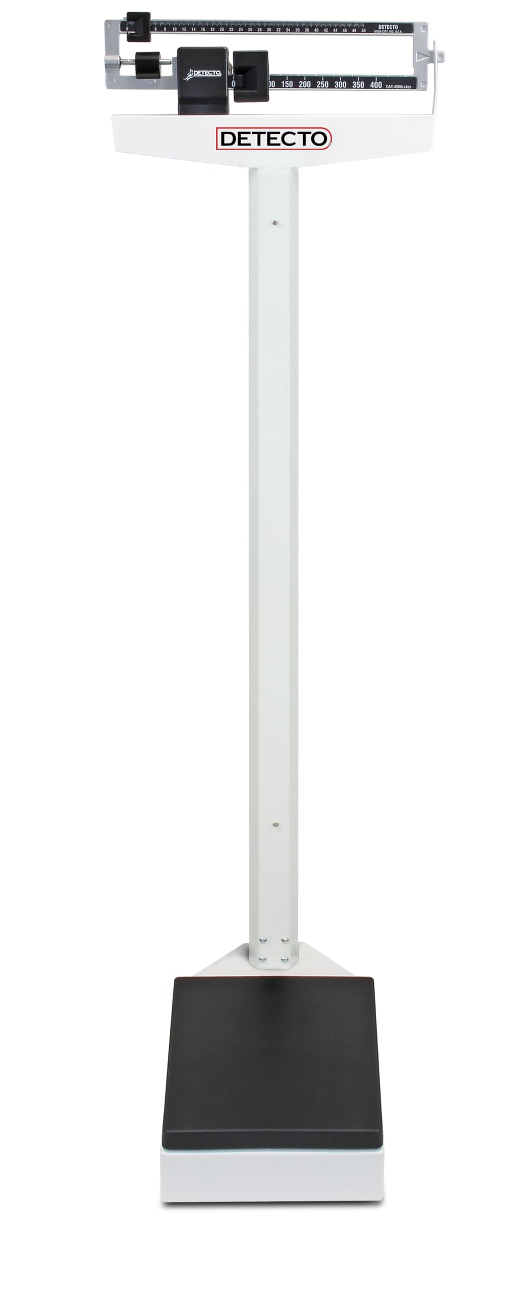 Detecto 58"L x 14.5"W x 59"H / White / Without Height Rod Physician Scales