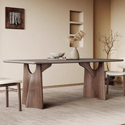 Mesa De Jantar Rock Plate Dining Table Rectangular Home Simple Modern Solid Wood Diner Table by JOYNOW – One Size, 180x90x75cm, Model 8524