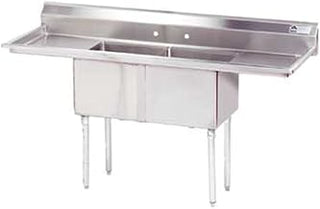 Advance Tabco FE-2-1620-18RL 16" x 20" 2 Compartment Sink