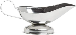 HUBERT Footed Gravy Boat 8 oz Stainless Steel