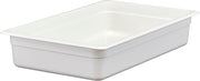 Cambro White Camwear Full Size Food Pan, 4" H