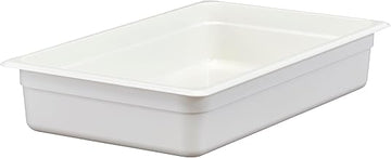 Cambro White Camwear Full Size Food Pan, 4" H