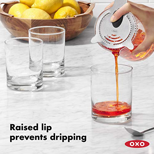 OXO Double Jigger + Cocktail Strainer / Standard / Silver Jiggers