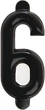 Black Plastic Embossed Number 6 & 9-1 1/2"H