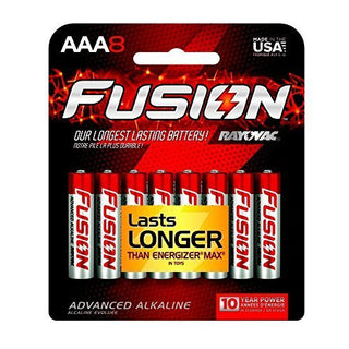 Fusion Aaa 8-Pk by Rayovac – Pack of 5, Model 824-8TFUSJ